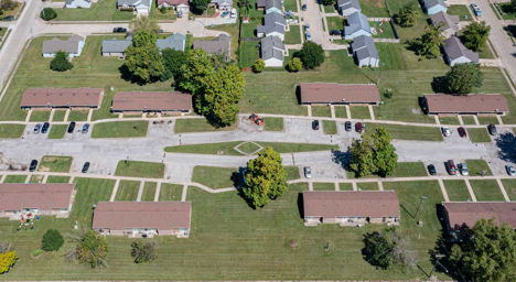 City Vista apartments aerial view